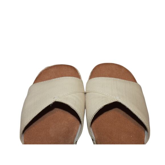Toms Womens Abby Flatform Espadrille Sandal Natural sandal size 7 - Picture 4 of 11